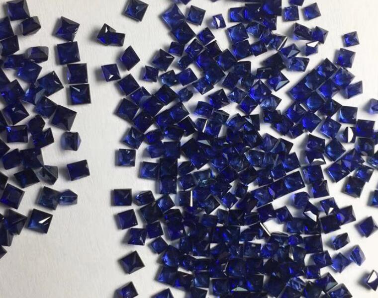 Melee Blue Sapphire for Jewelry Making, Melee Gems for Sale from China