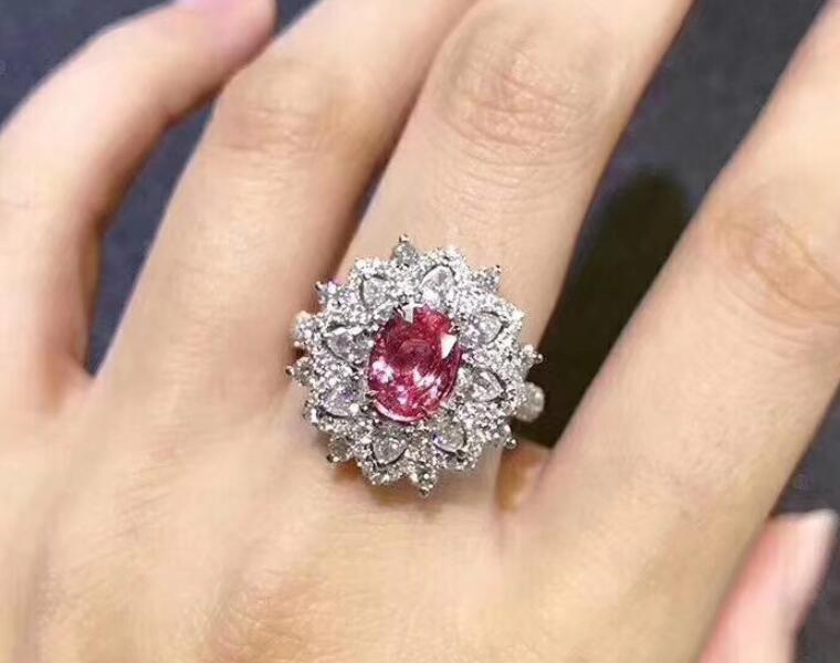 Padparadscha Sapphire Ring